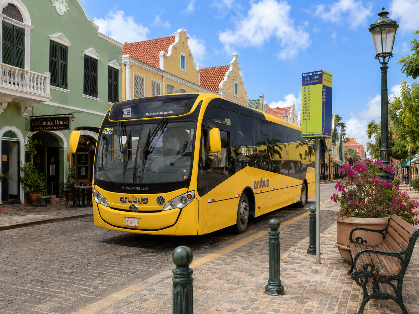 Aruba public transportation Arubus guide