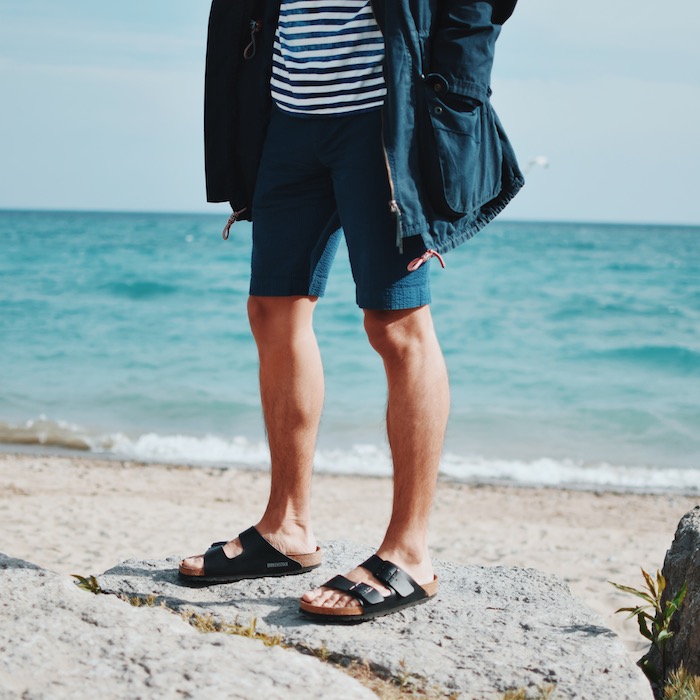 Comfortable beach footwear and sandals